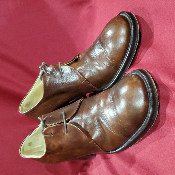 Varesino made in Italy heeled oxford lace up leather brown - Picture 1 of 8